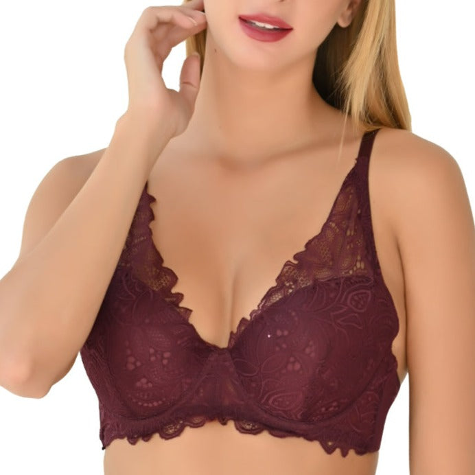 Brasier coordinable con encaje en escote 24345 Lady Carnival