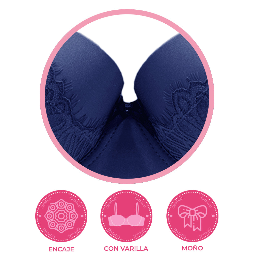 Brasier coordinable peto largo con encaje 24272 Carnival
