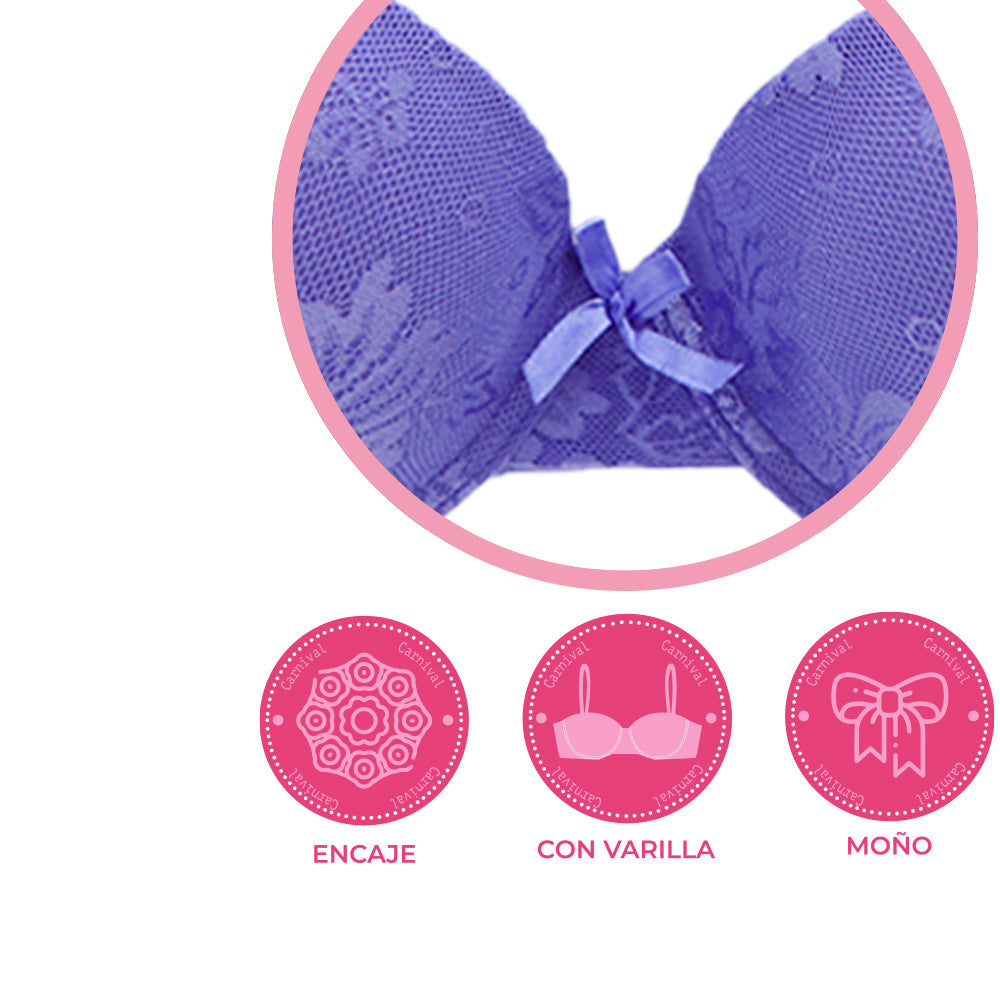Brasier coordinable con detalles de encaje 24275 Carnival Carnival