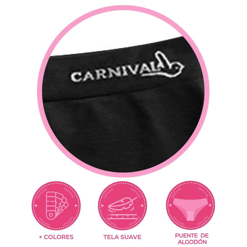 Calzón tipo bóxer de seamless con logo 113780 Carnival Carnival
