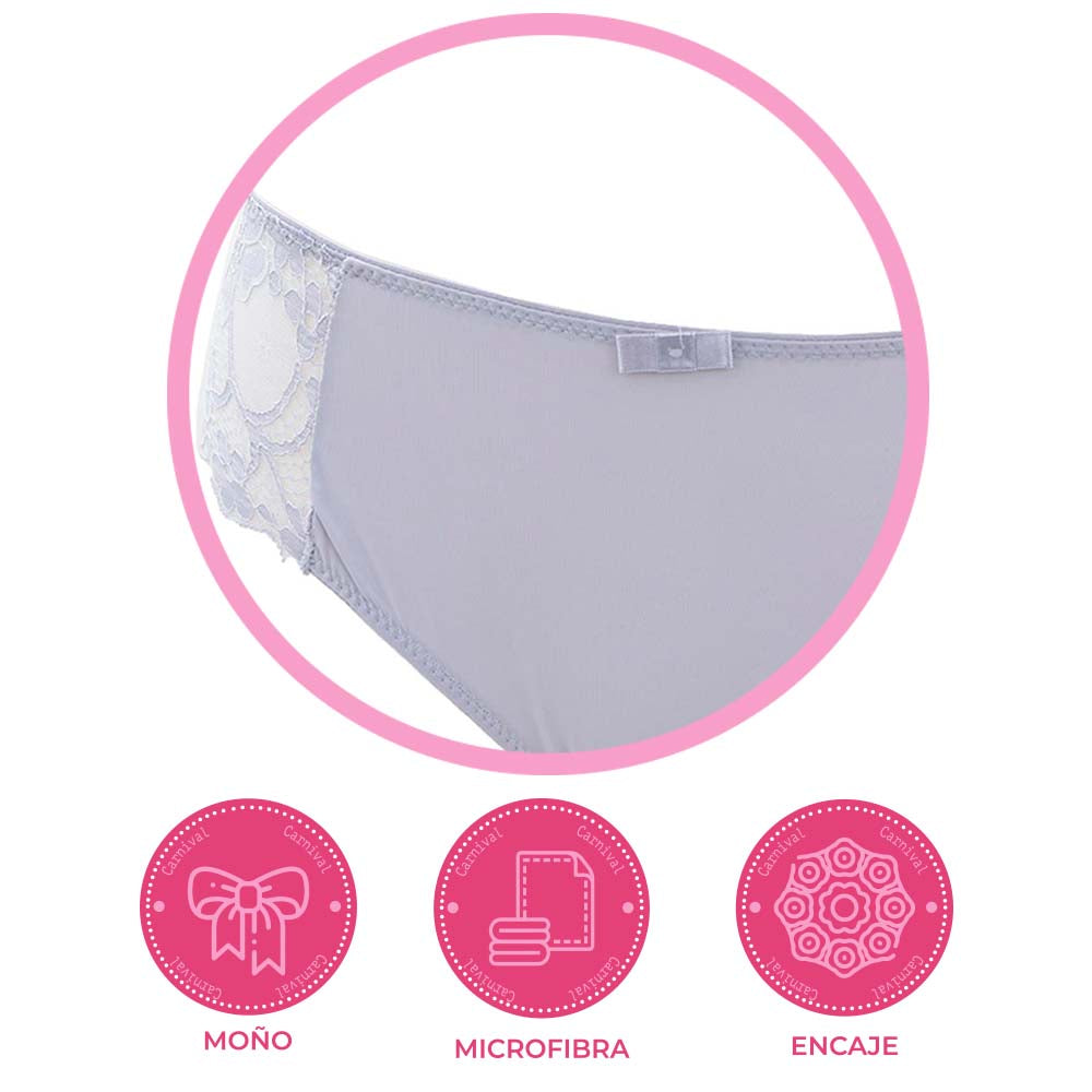 Pantie coordinable con detalles de encaje 114355 Lady Carnival