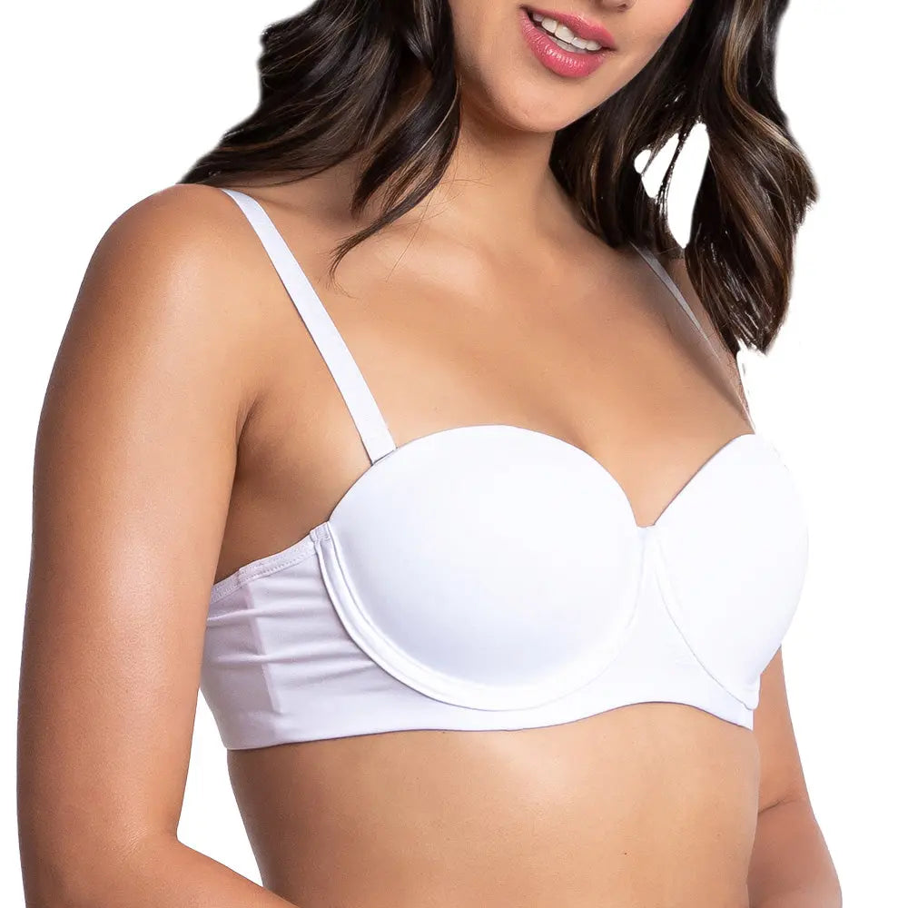 Brasier blanco con tirantes removibles y push up 21022 Carnival Carnival