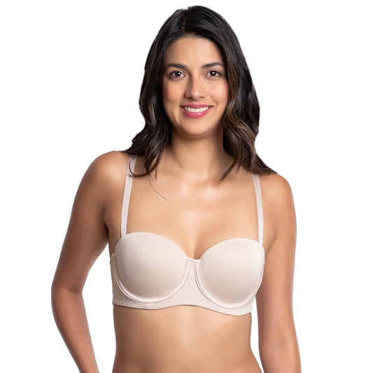 Brasier beige con tirantes removibles 21022 Carnival Carnival