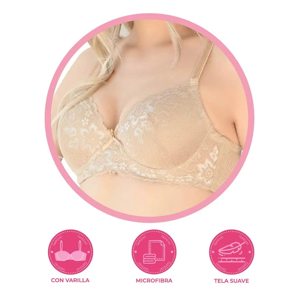 Brasier con encaje floral 2181 Carnival Carnival