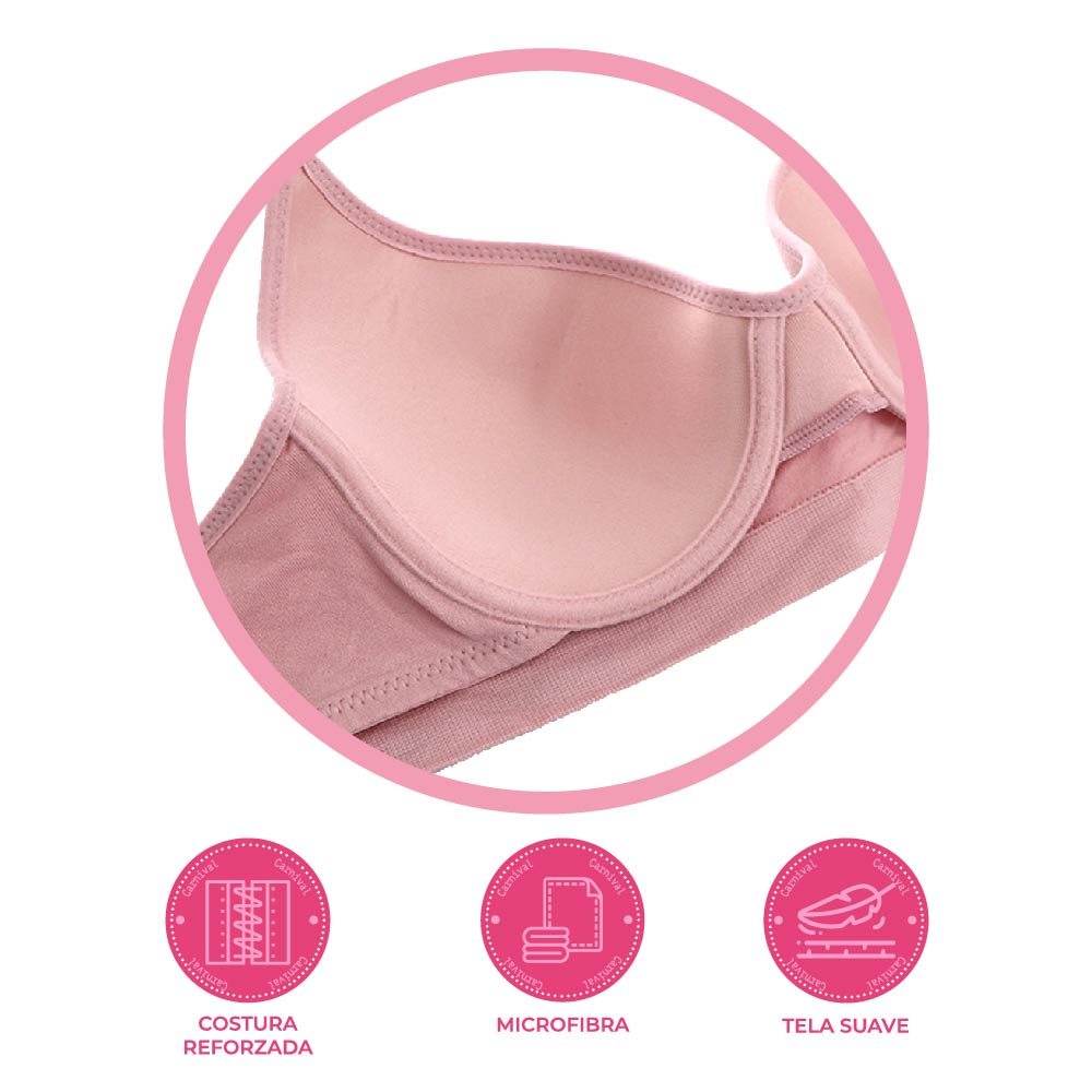 Brasier estilo top deportivo con logo impreso 23780
