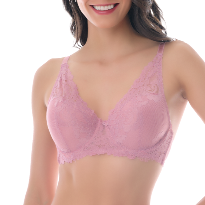 Brasier coordinable con copa en forma de gota rosa 23938 Lady Carnival Carnival