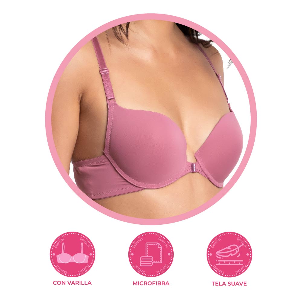 Brasier coordinable con broche al frente 23974 Carnival Carnival