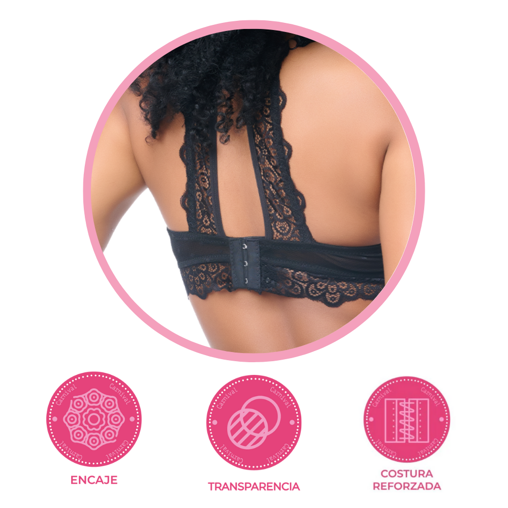 Brasier coordinable con varilla y detalles de mesh 23987 Lady Carnival Carnival
