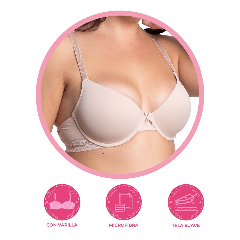 Brasier coordinable de talla extra 24006 Carnival