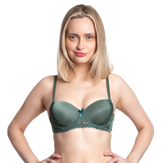 Brasier coordinable verde con encaje en copas 24030 Carnival Carnival