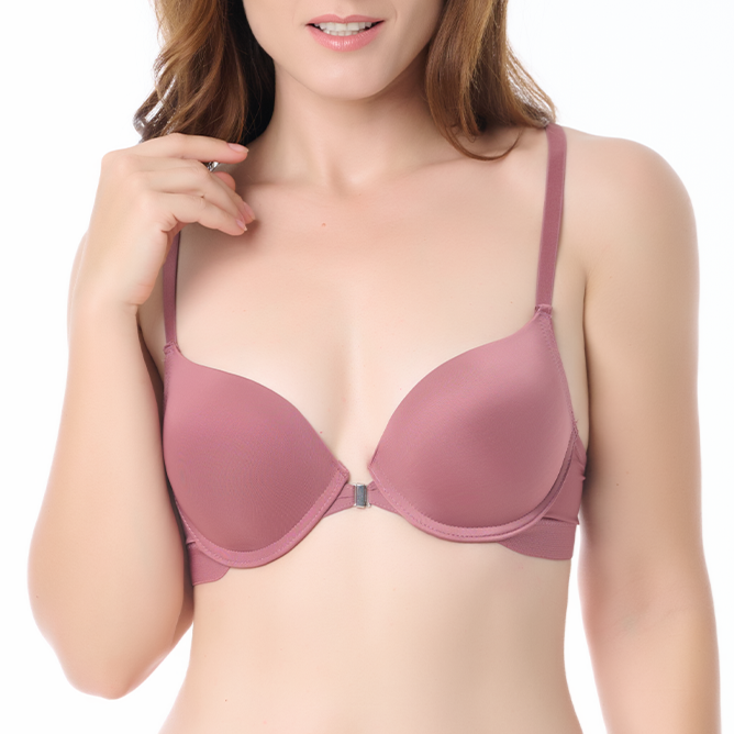 Brasier coordinable con broche al frente rosa 24179 Lady Carnival Carnival