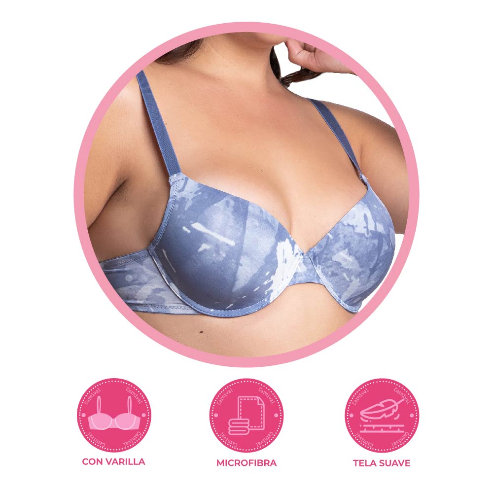 Brasier coordinable de talla extra con varilla 24182 Lady Carnival Carnival