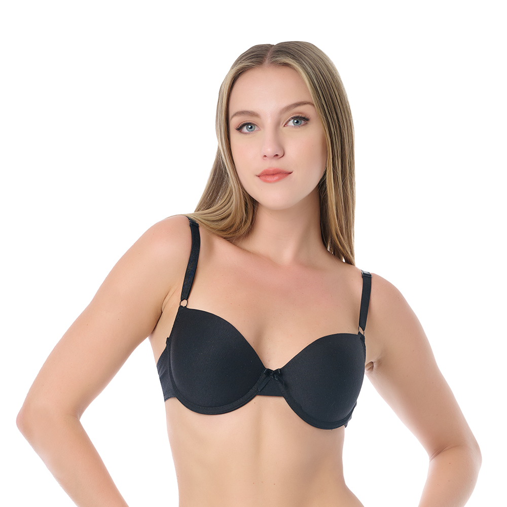 Brasier negro con copa preformada y varilla  24197 Teens Carnival Lenceria