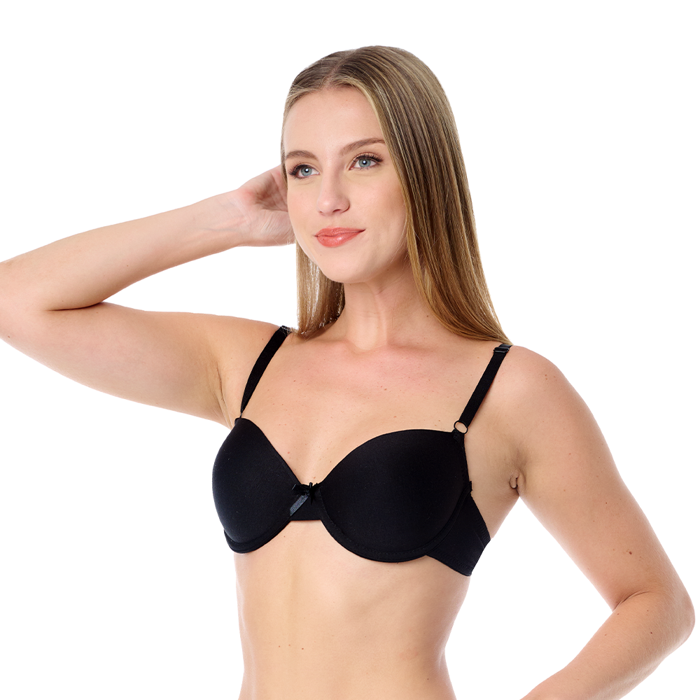 Brasier negro con copa preformada y varilla  24197 Teens Carnival Lenceria