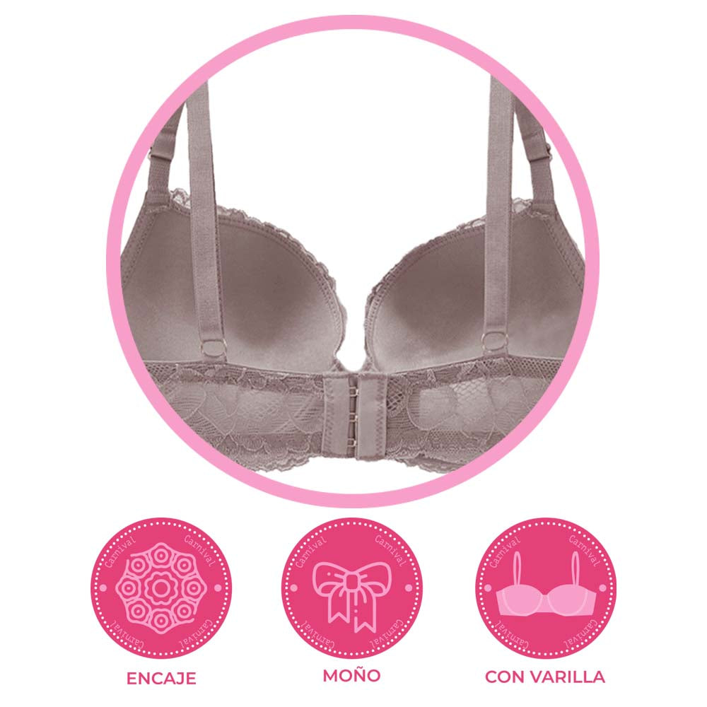 Brasier coordinable con detalles de encaje 24348 Lady Carnival Carnival