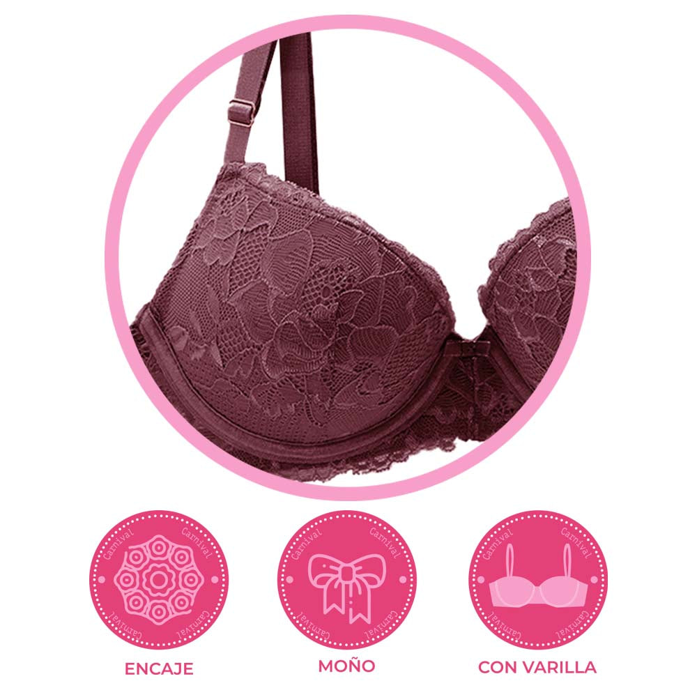 Brasier coordinable con detalles de encaje 24348 Lady Carnival Carnival
