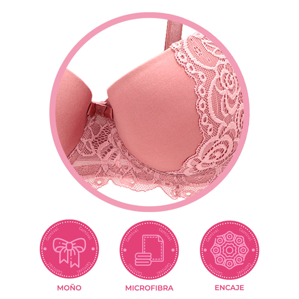 Brasier coordinable con detalles de encaje 24373 Lady Carnival Carnival