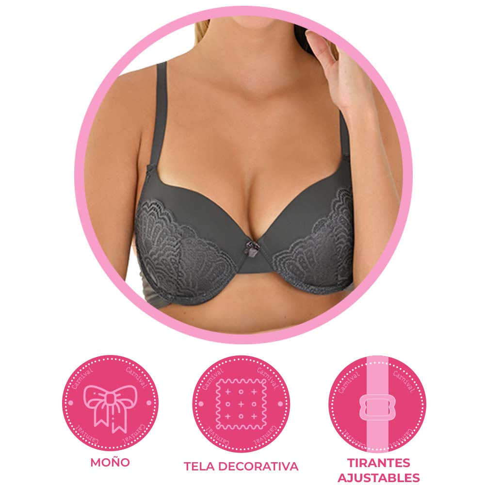 Coordinating bra with lace details 24382 Carnival