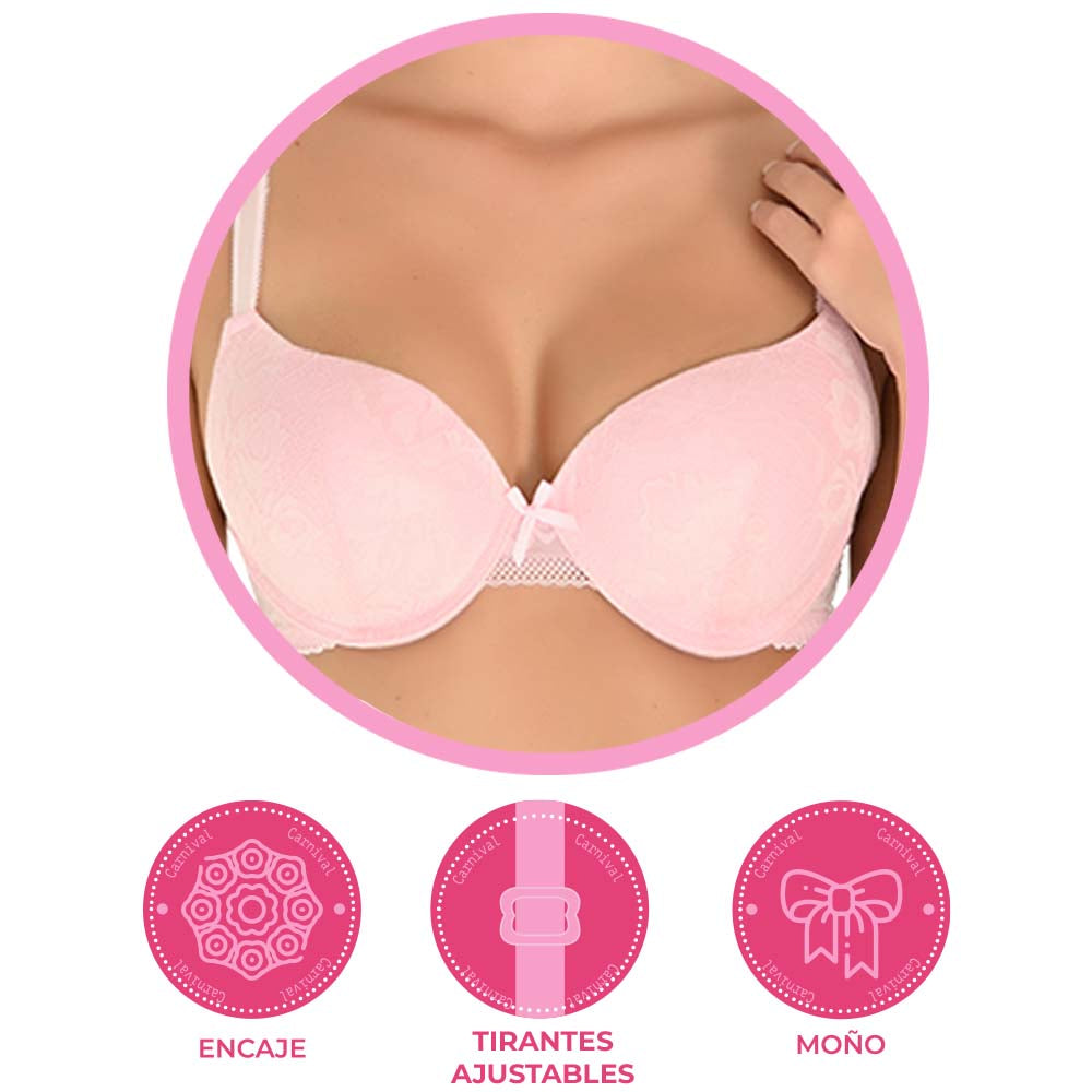 Brasier coordinable con detalles de encaje 24386 Carnival