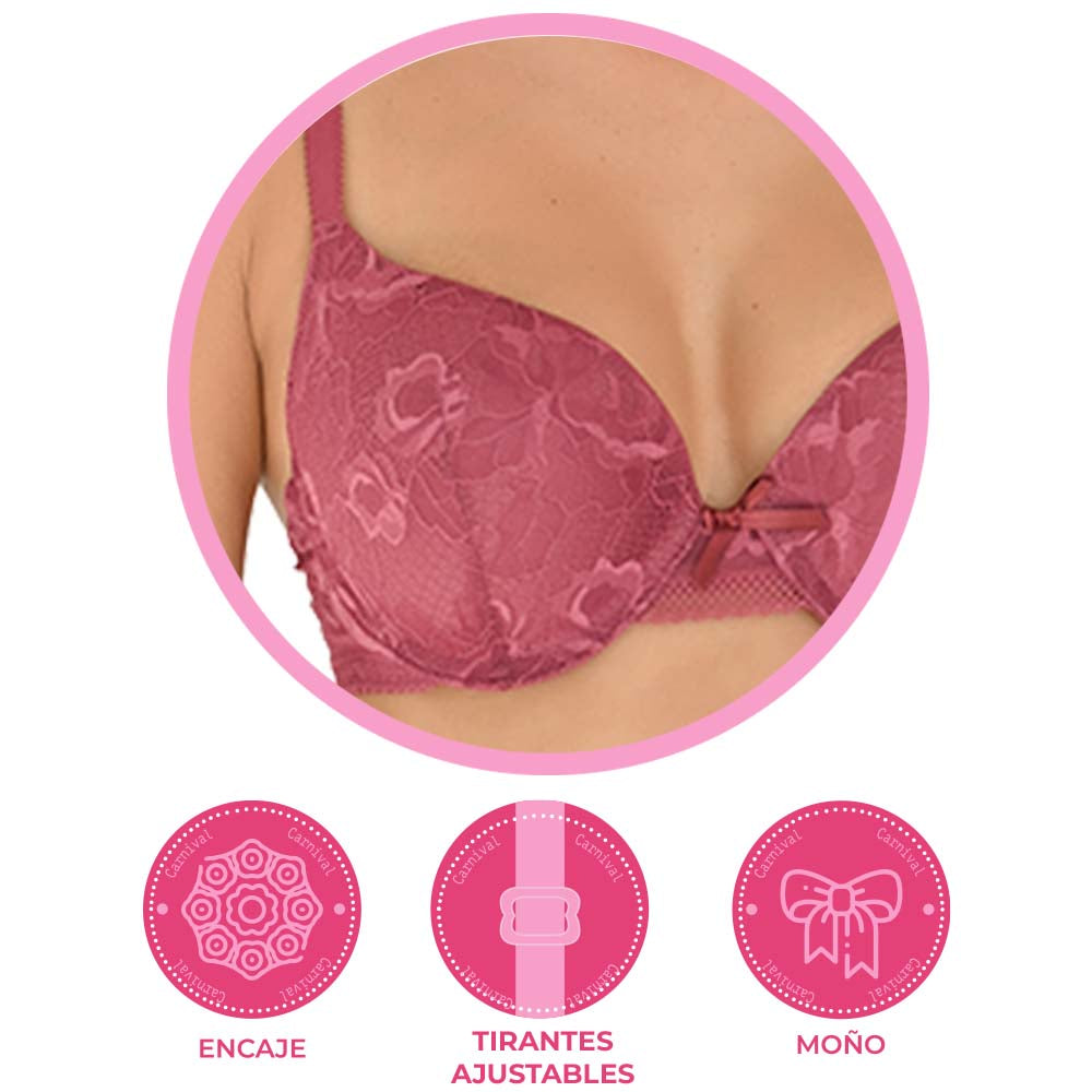 Brasier coordinable con detalles de encaje 24386 Carnival Carnival