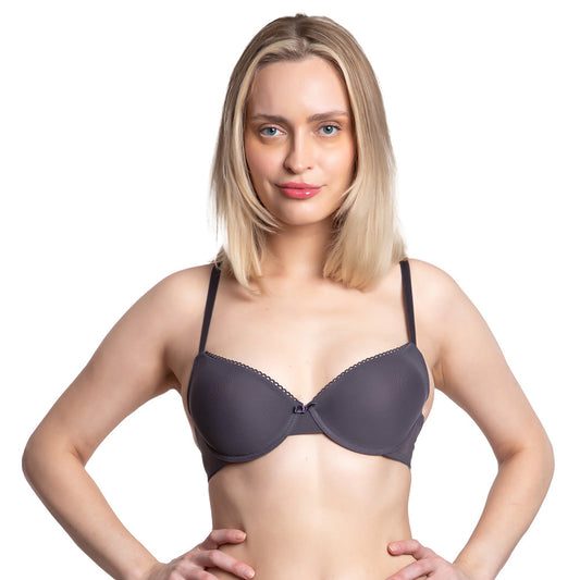 Brasier coordinable gris con transparencias 24394 Carnival Carnival