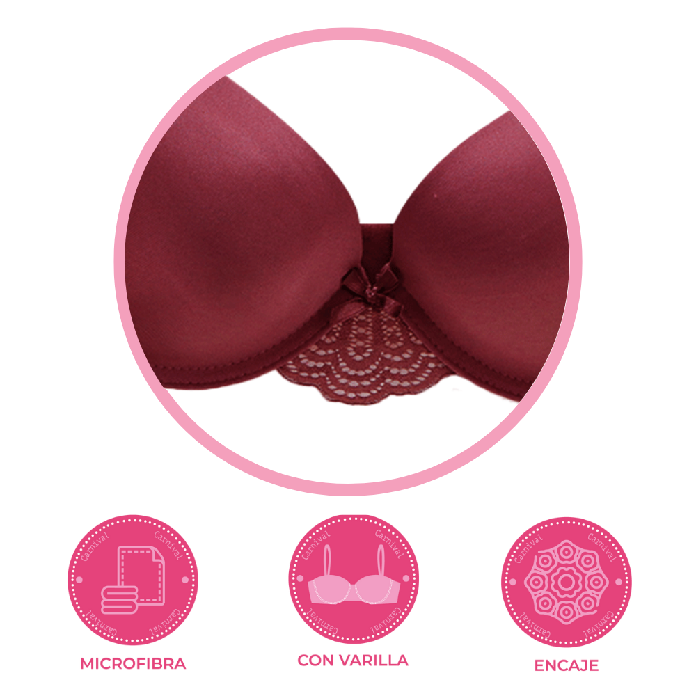 Brasier coordinable con varilla y encaje  24398 Carnival Carnival