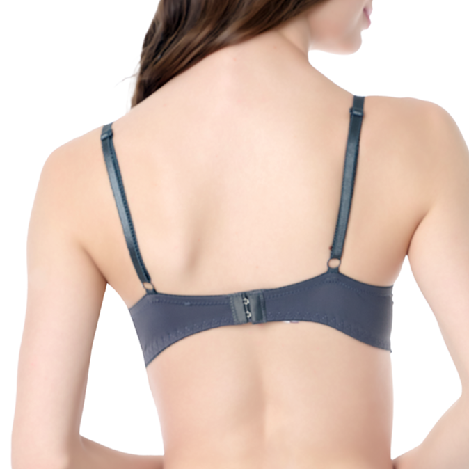 Brasier coordinable con varilla y encaje en tirantes gris 24406 Lady Carnival Carnival