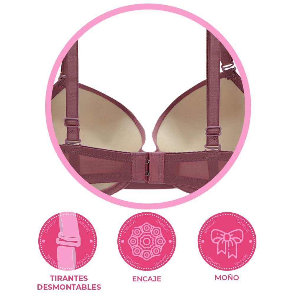 Brasier coordinable con detalles de encaje 24412 Lady Carnival Carnival