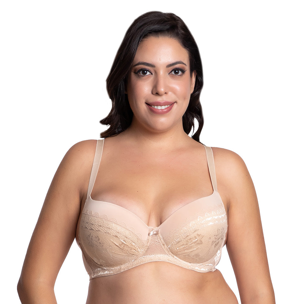 Brasier coordinable de talla extra con detalles de encaje 24413 Lady Carnival Carnival