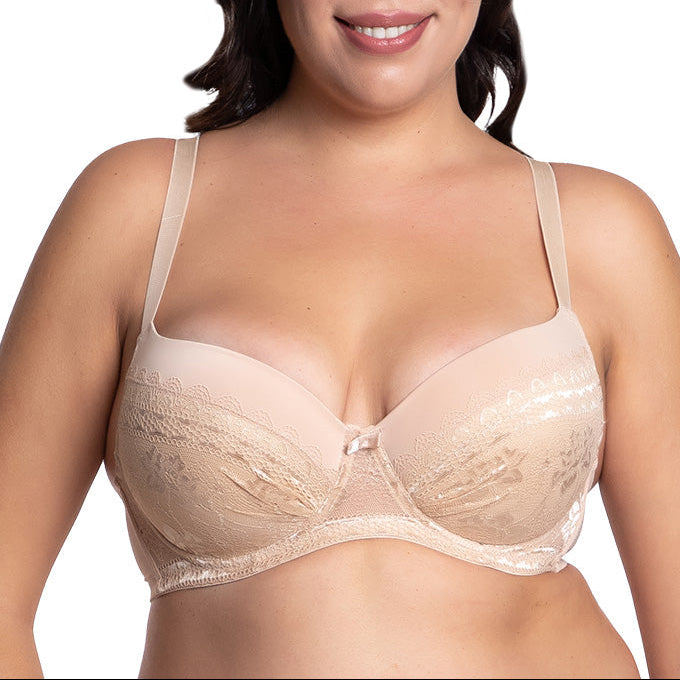 Brasier coordinable de talla extra con detalles de encaje 24413 Lady Carnival