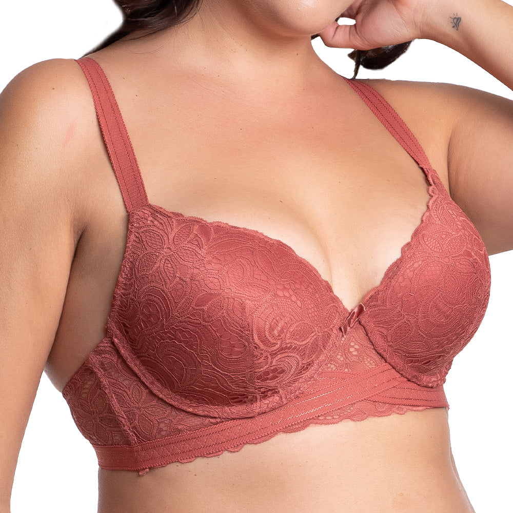 Brasier coordinable de talla extra con encaje 24421 Lady Carnival Carnival