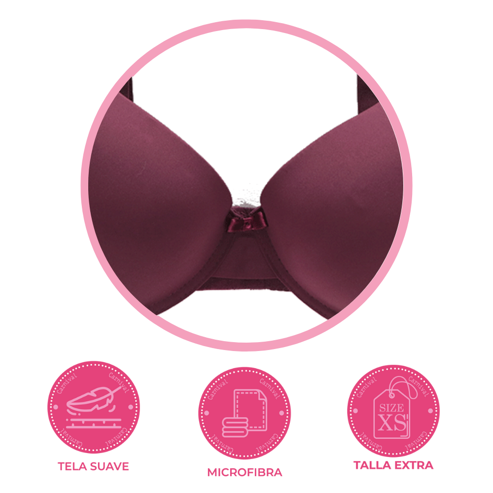 Brasier coordinable de talla extra con tirantes reforzados 24427 Lady Carnival Carnival