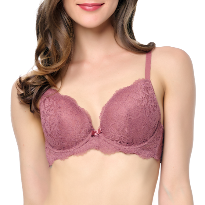 Brasier coordinable con varilla y encaje rosa 24431 Lady Carnival Carnival
