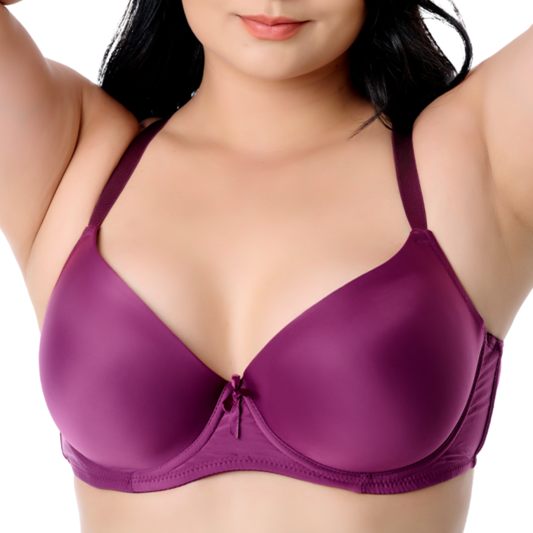 Brasier de talla extra con varilla  morado 24441 Carnival. Carnival