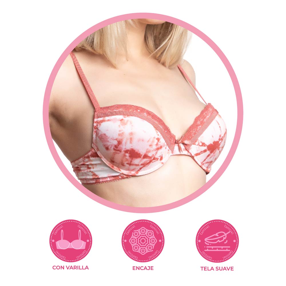 Brasier coordinable estampado 24448 Carnival