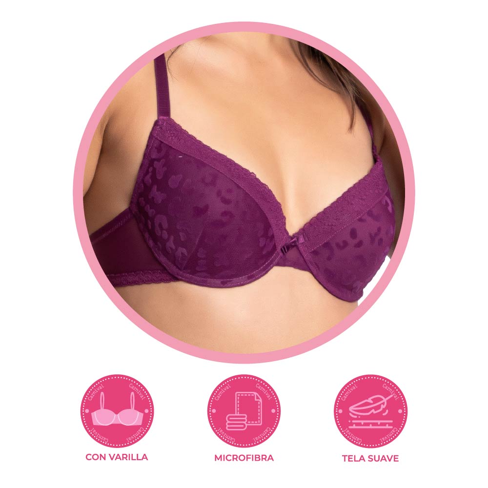 Brasier coordinable estampado animal print 24453 Carnival Carnival