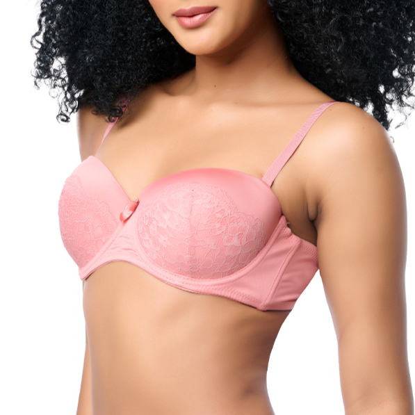 Brasier coordinable strapless con detalles de encaje 24516 Carnival