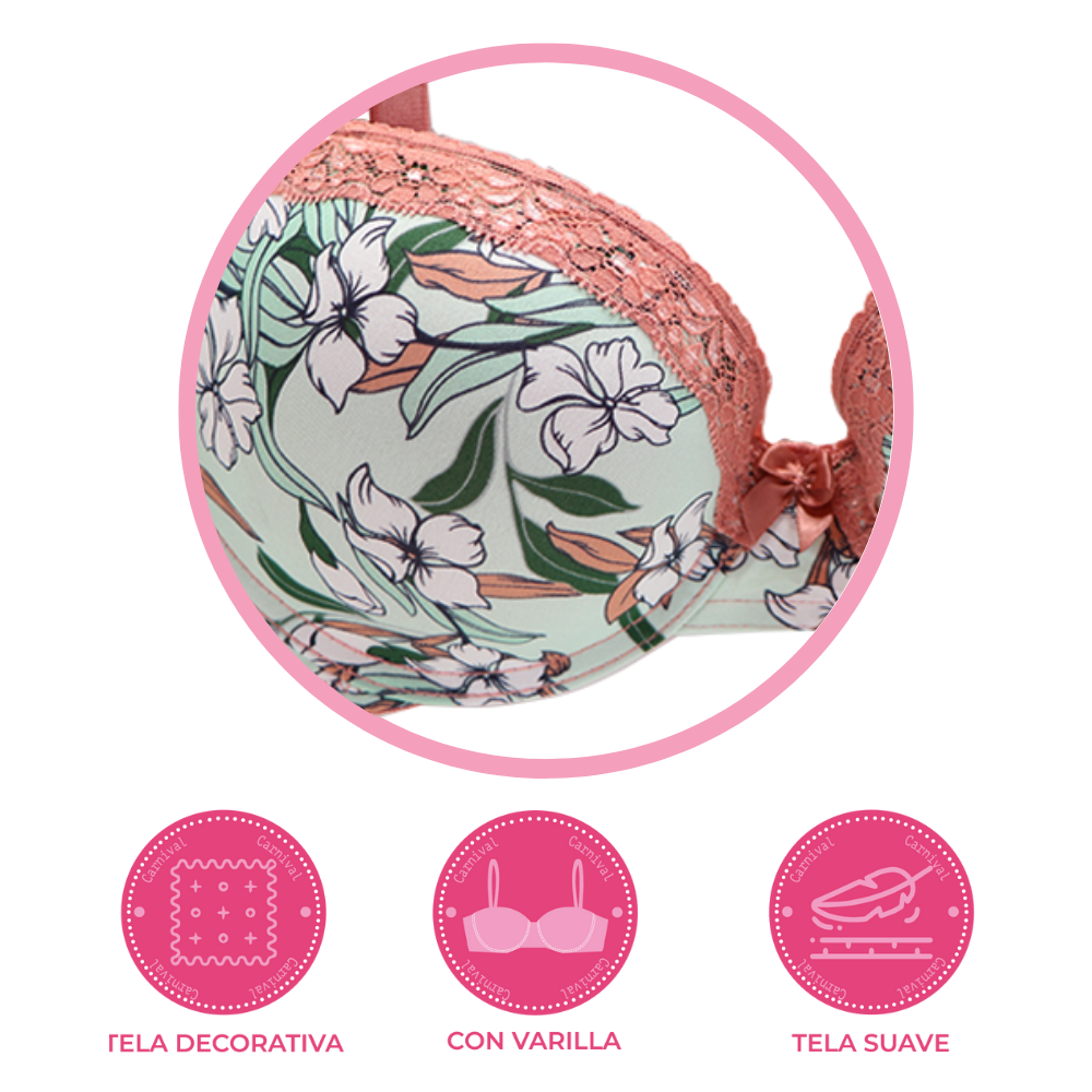 Brasier coordinable estampado con varilla 24517 Carnival Carnival