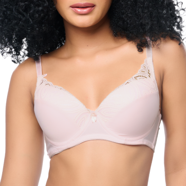 Brasier coordinable con detalles de encaje en copas rosa 24600 Carnival Carnival
