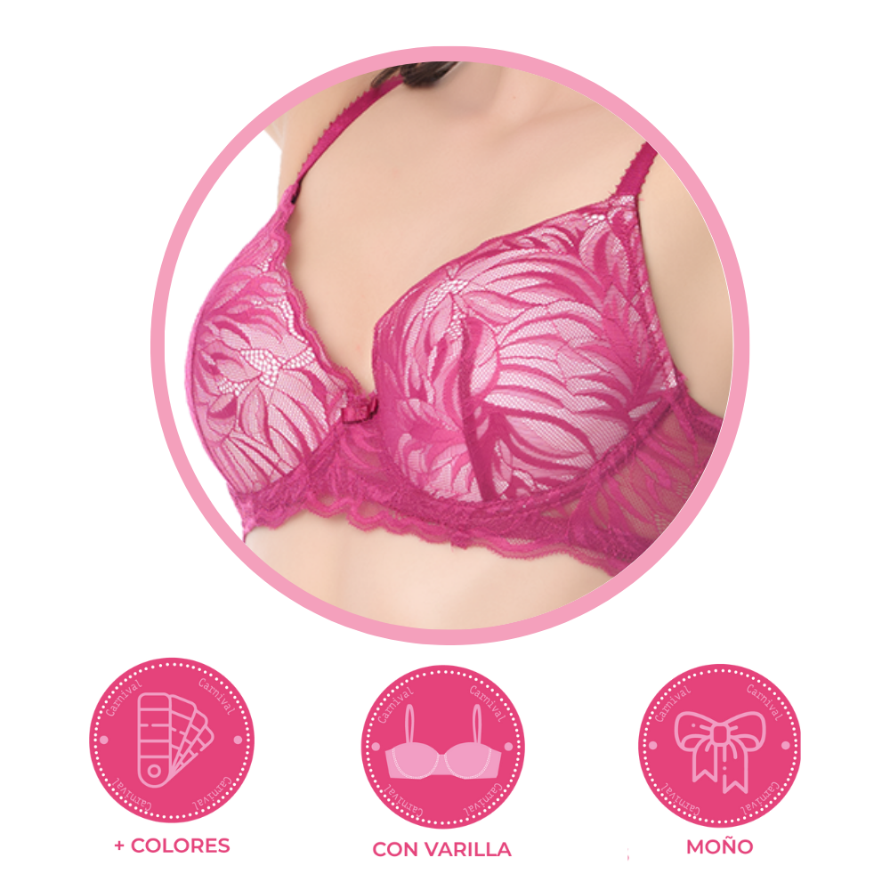 Brasier coordinable con varilla y copas al contraste 24601 Lady Carnival