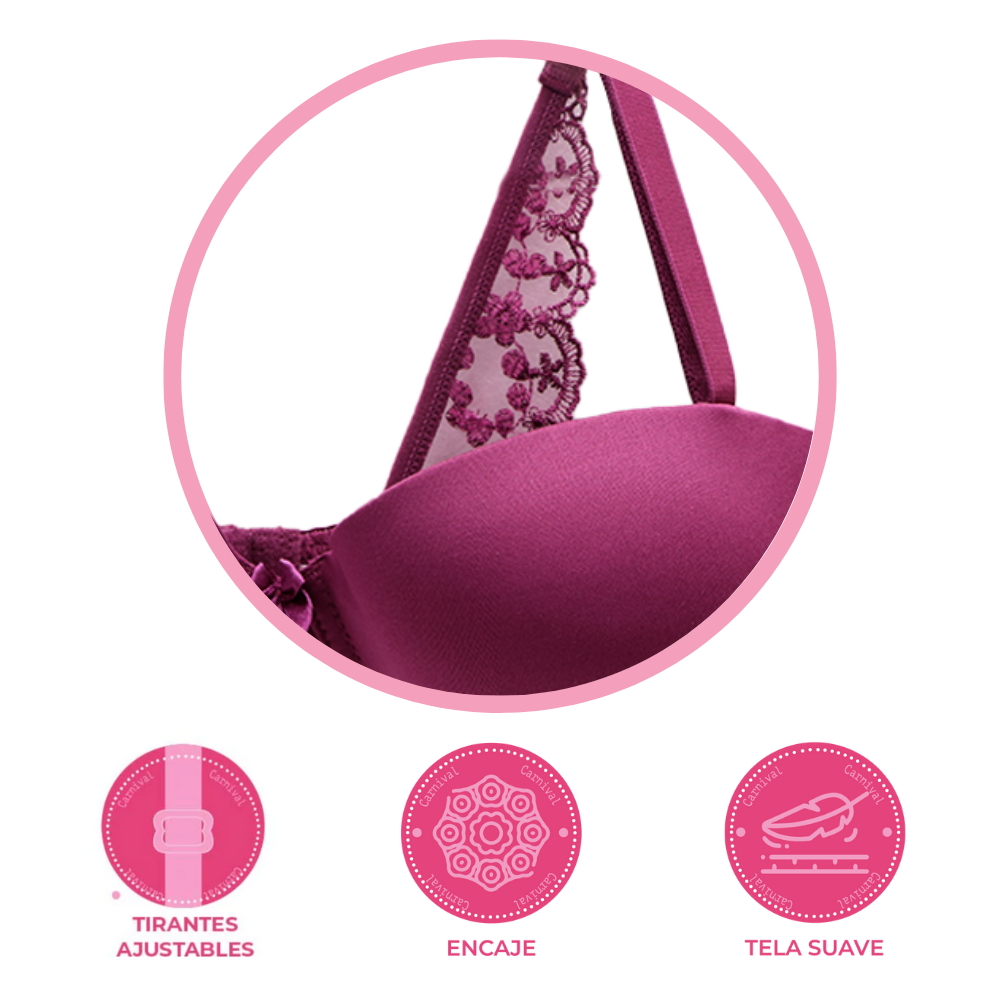 Brasier coordinable liso con varilla frambuesa 24602 Carnival Carnival
