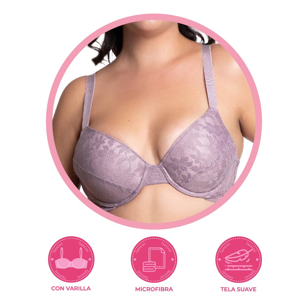 Brasier de talla extra con varilla 24635 Carnival Carnival Lenceria