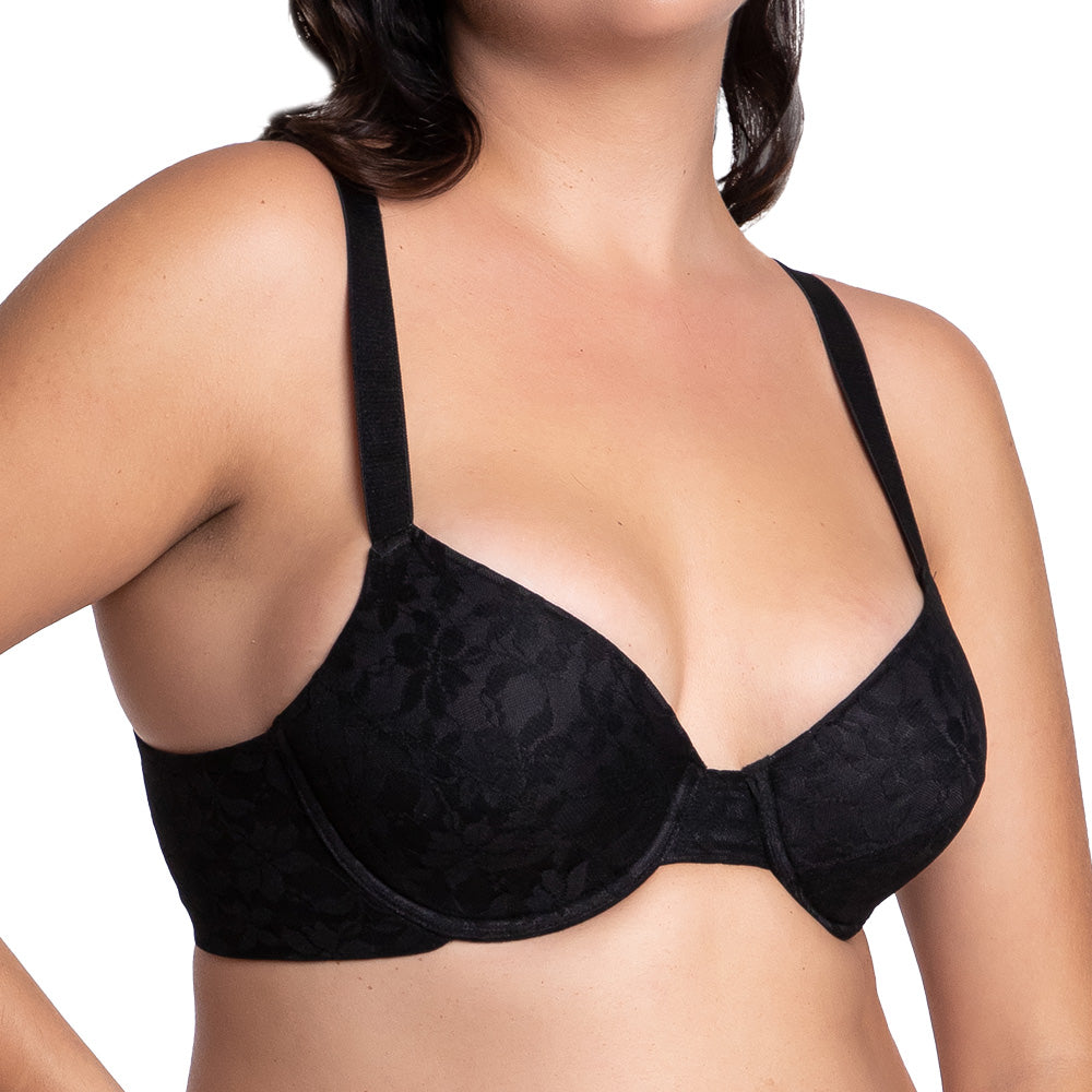 Brasier negro de talla extra con varilla 24635 Carnival Carnival Lenceria