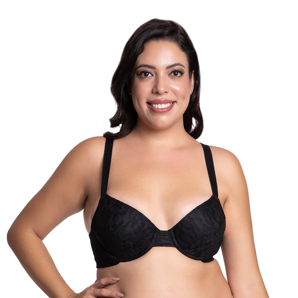 Brasier negro de talla extra con varilla 24635 Carnival Carnival Lenceria