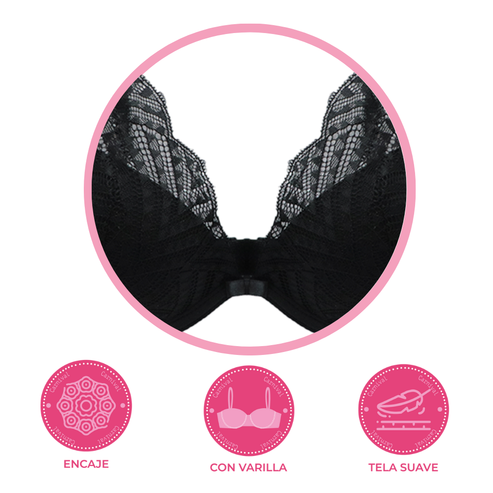 Brasier coordinable con copa en forma de gota  24652 Lady Carnival Carnival