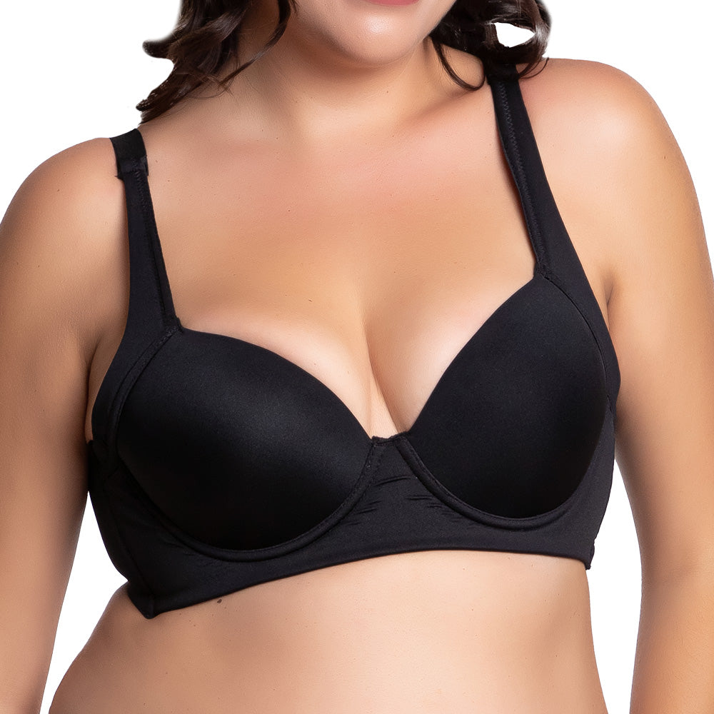 Brasier de talla extra con peto largo negro 24726 Carnival Carnival