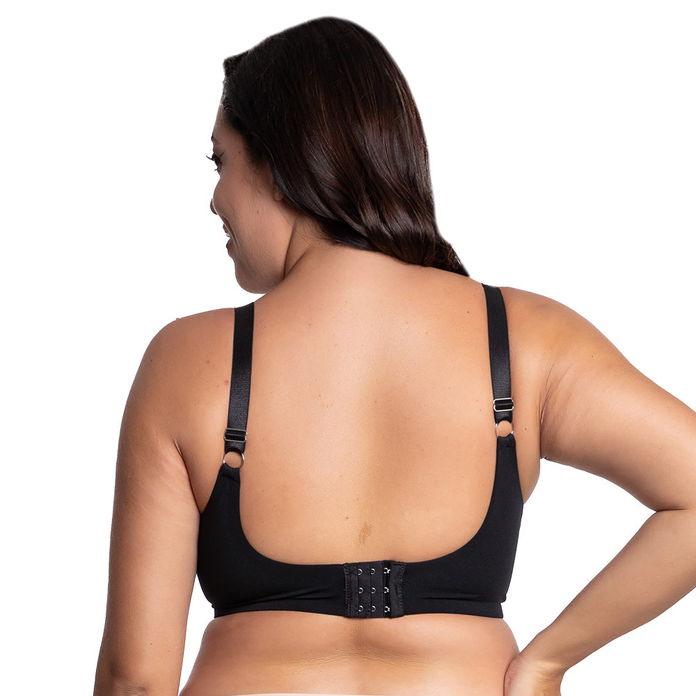 Brasier de talla extra con peto largo negro 24726 Carnival Carnival