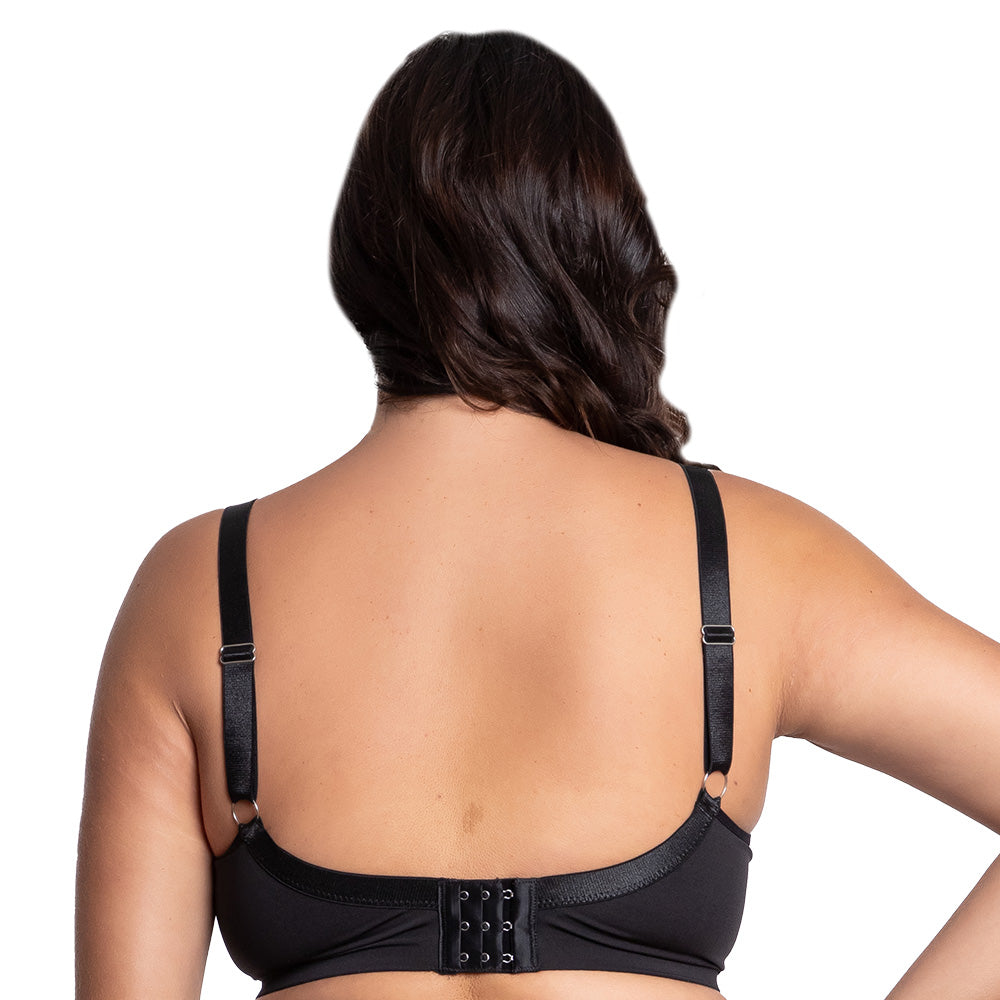 Brasier de talla extra con push up negro 24727 Carnival