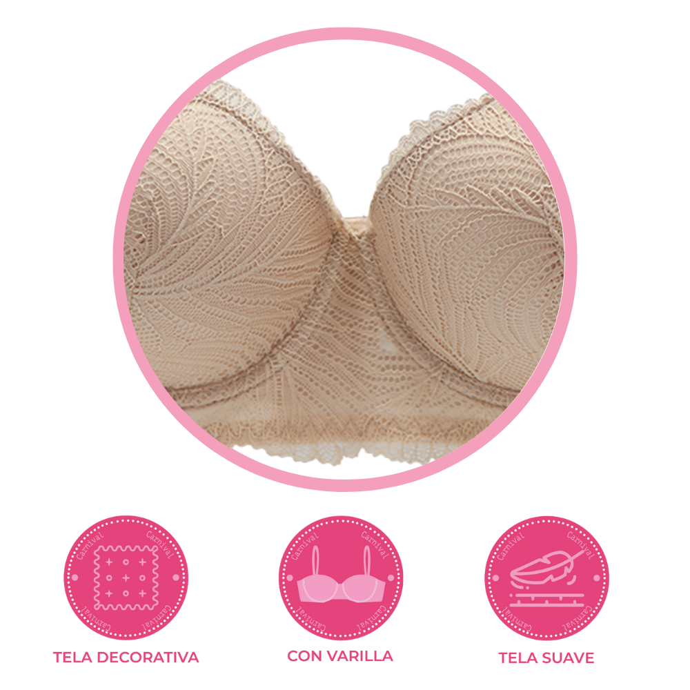 Brasier coordinable de copa preformada con varilla 24734 Lady Carnival Carnival