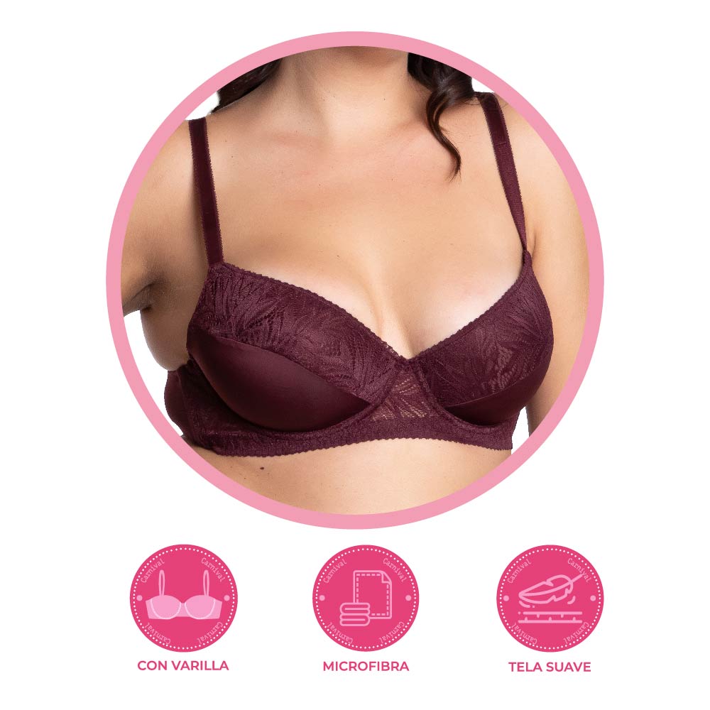 Brasier coordinable de talla extra 24750 Lady Carnival Carnival